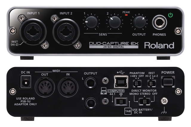 Roland DUO-CAPTURE EX US$199 field audio mixer for iPad 4