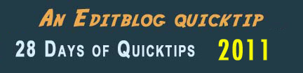 Quicktips 2011 Day 02: Manifesto title tool can spell check 3