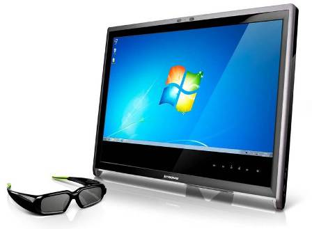 Nvidia showcases new Lenovo 3D gaming monitor with Nvidia 3D Vision technology 4