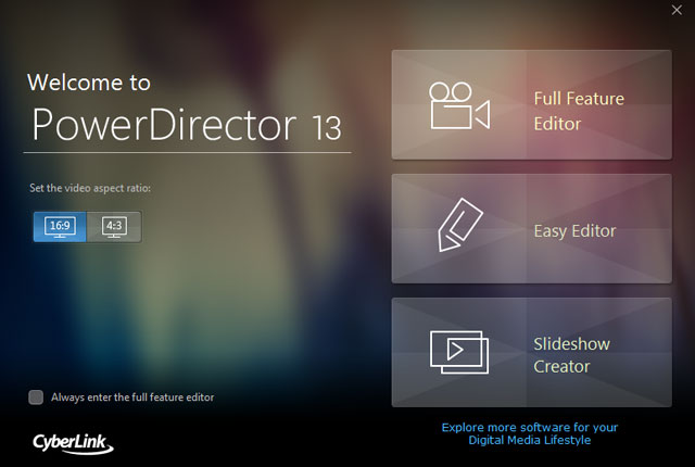 PowerDirector 13 Supports XAVC-S and H.265 10