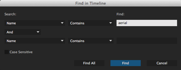 Day 14 #28daysofquicktips - The Find in Timeline command in Adobe Premiere Pro 10
