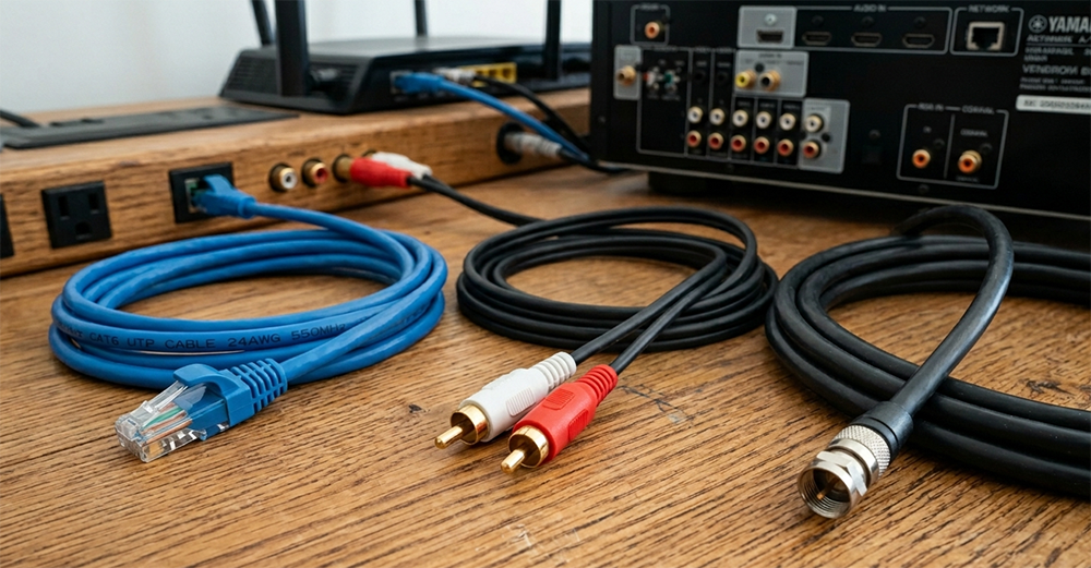 Ethernet, Stereo, Coaxial, and more: what is a "patch cable" and why are there so damn many of them? 1