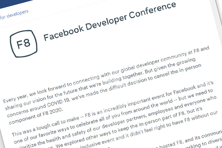 Nvidia’s GTC and Facebook F8 will be online events, due to the coronavirus