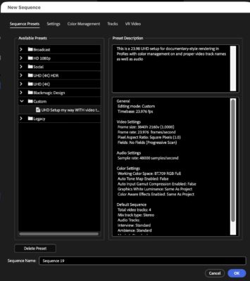 Tool Tip Tuesday for Adobe Premiere Pro: Perfect Sequence Templates (With Track Names That Actually Stick) 24