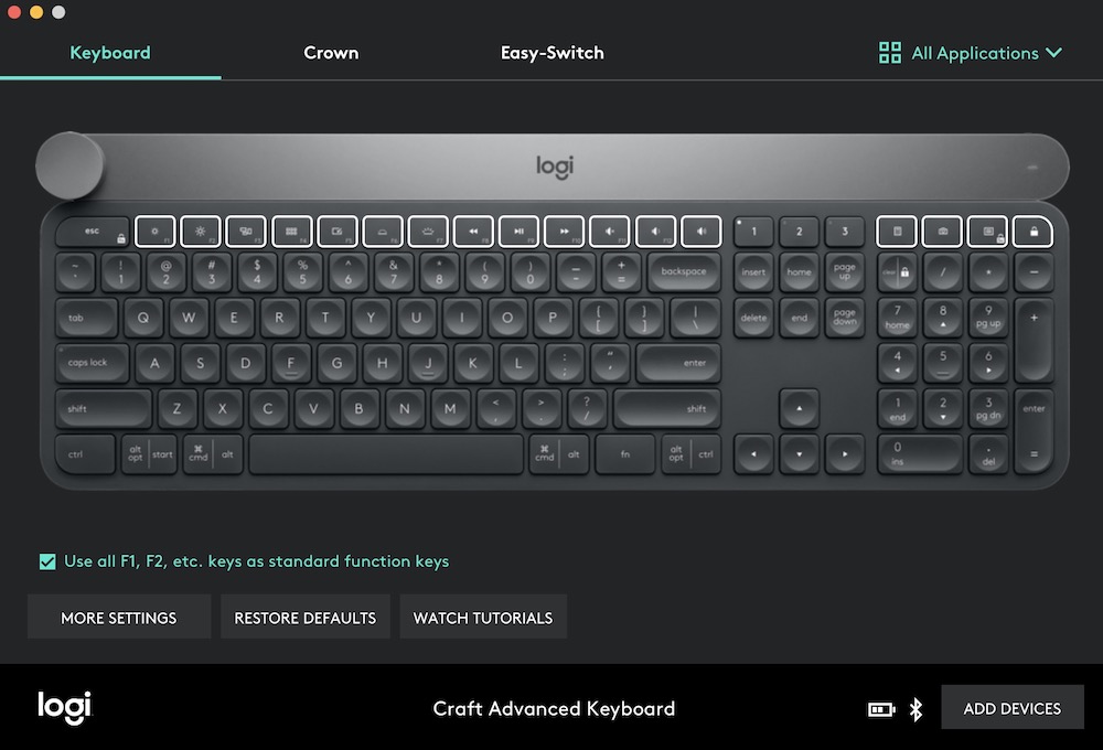 Logitech Craft keyboard