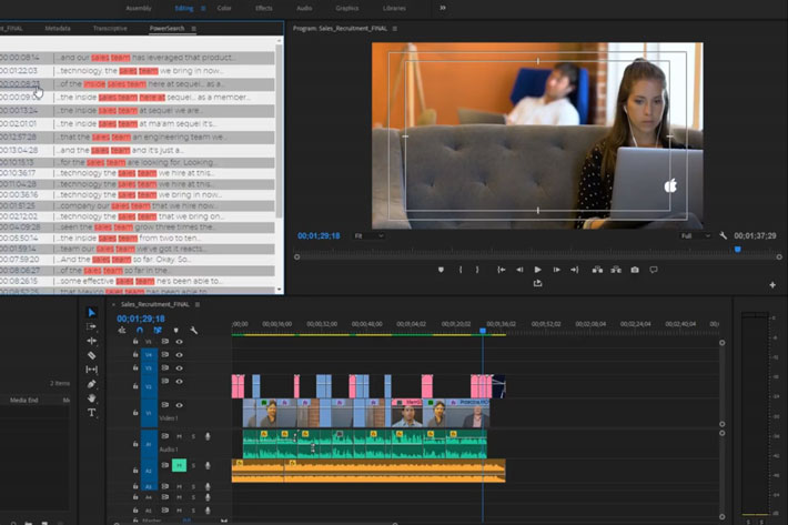 The Transcriptive Suite: video production workflow using AI for Premiere Pro