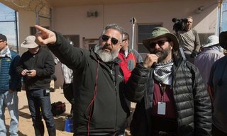 Left to right: Left to right: Director Glenn Ficarra and Cinematographer Xavier Grobet on the set of Whiskey Tango Foxtrot from Paramount Pictures and Broadway Video/Little Stranger Productions in theatres March 4, 2016.