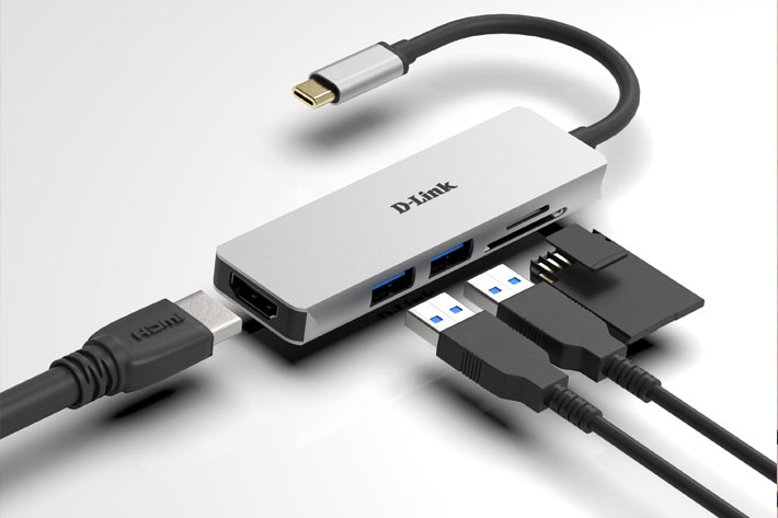 D-Link USB-C adapters: connection, power and extra displays up to 4K 4
