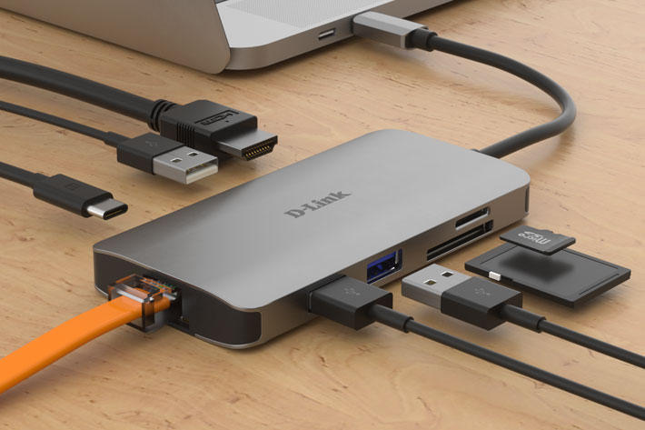 D-Link USB-C adapters: connection, power and extra displays up to 4K 3