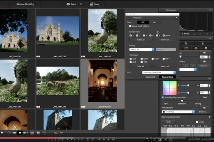 how to find the canon photo editing program