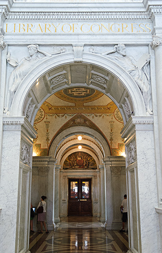 Library of Congress Archway: Photo by David Riecks
