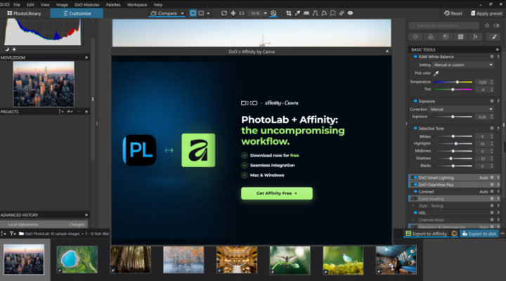DxO PhotoLab 10.1 adds one-click export to Affinity