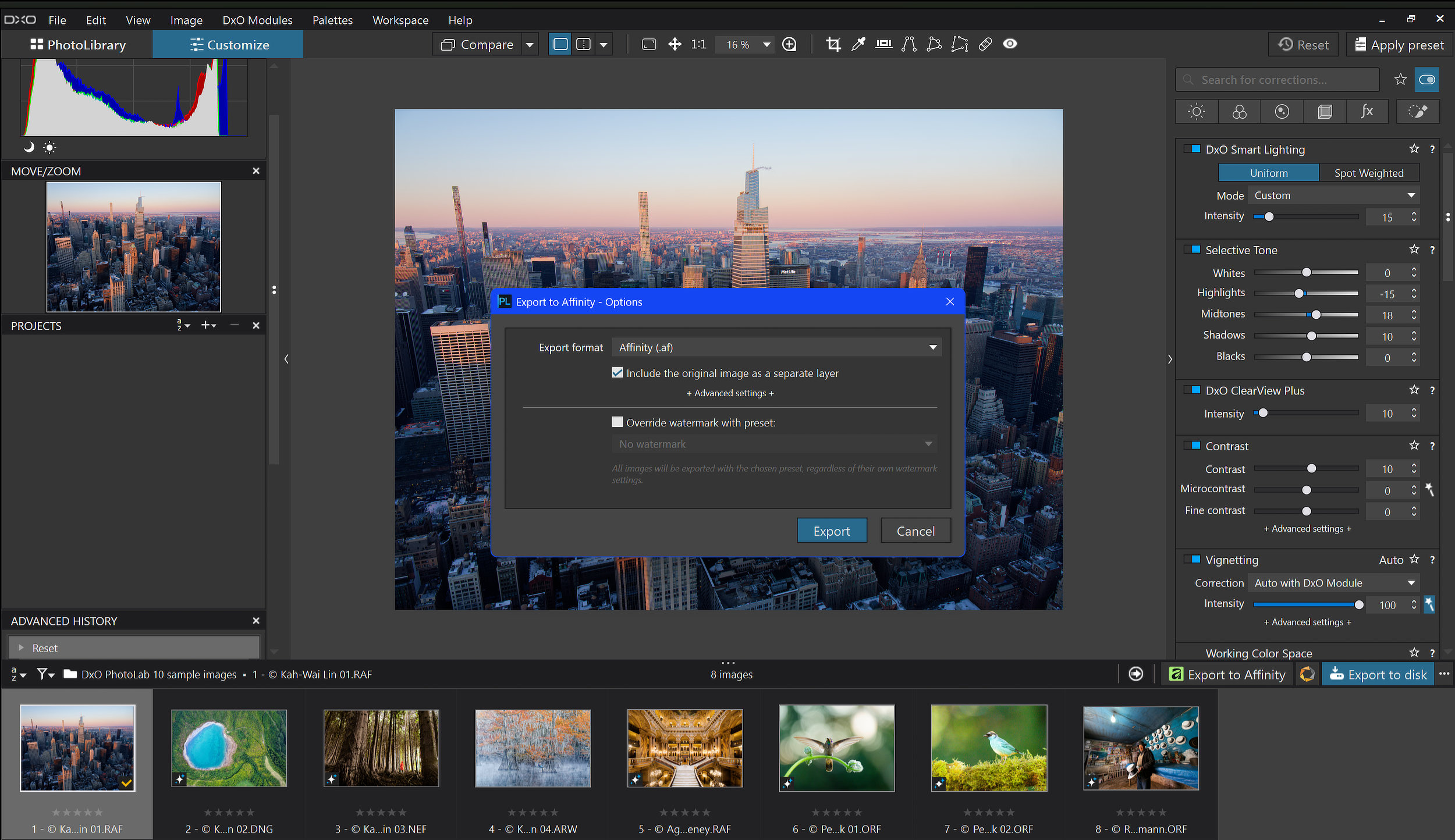 DxO PhotoLab 10.1 adds one-click export to Affinity
