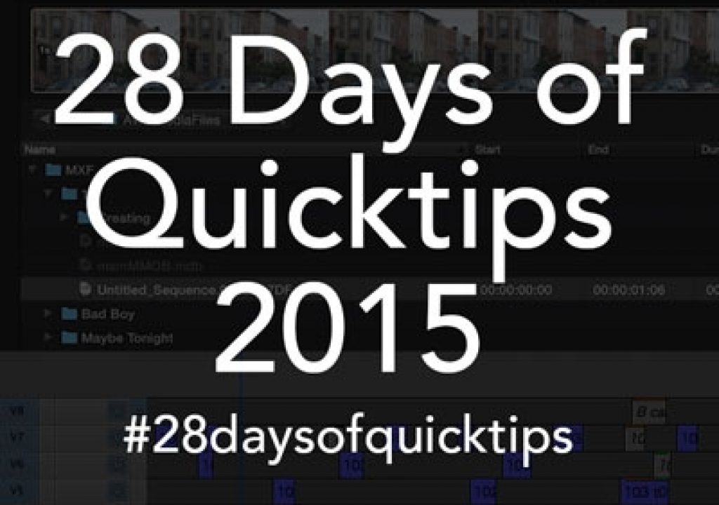 28 Days of Quicktips 2015 - #28daysofquicktips 5