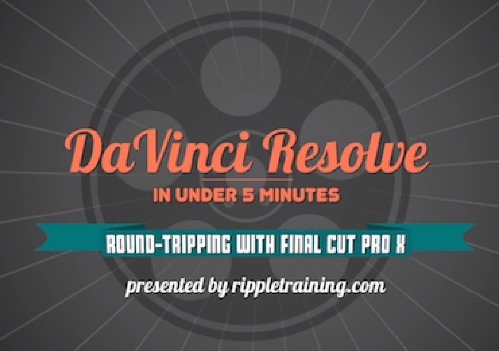 Davinci Resolve: Roundtripping with Final Cut Pro X 1
