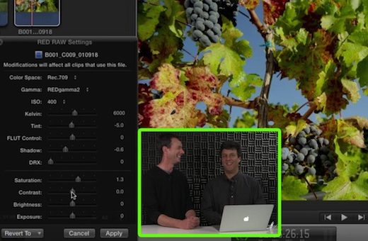 Working with RED RAW in Final Cut Pro X 3