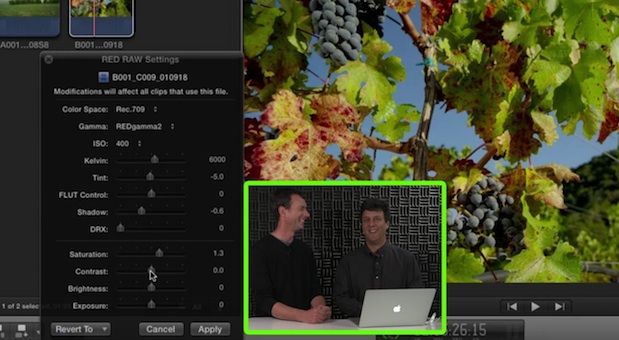 Working with RED RAW in Final Cut Pro X 1