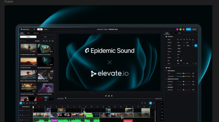 Epidemic Sound’s music catalogue integrated into elevate.io