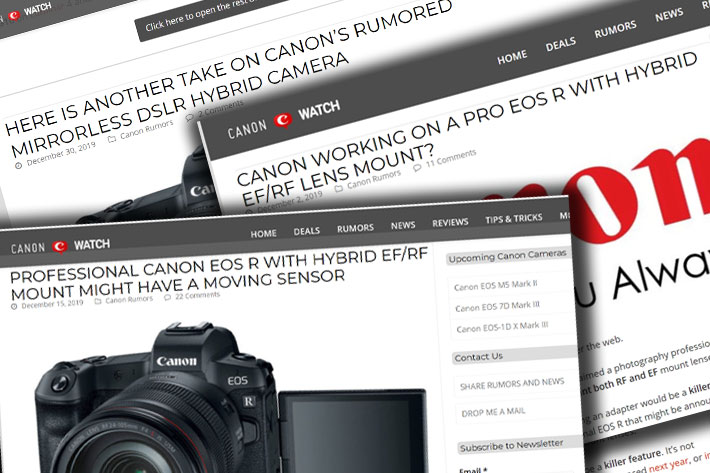 Is Canon working on a Mirrorless DSLR hybrid camera?