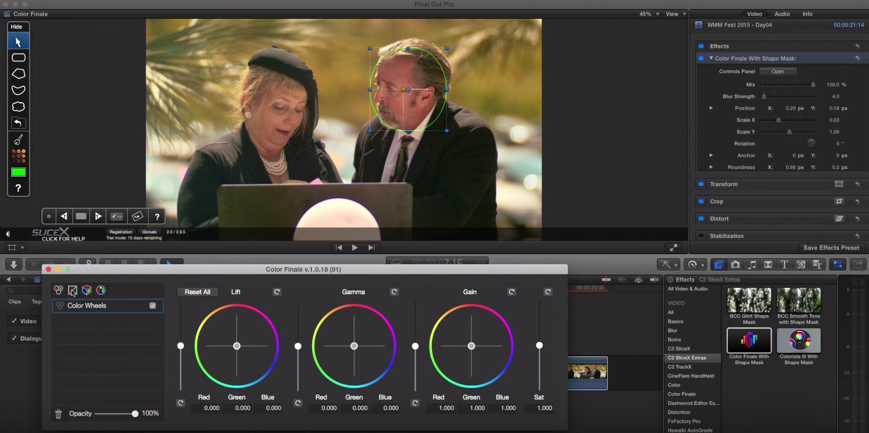 Tracking color corrections in Final Cut Pro X 5