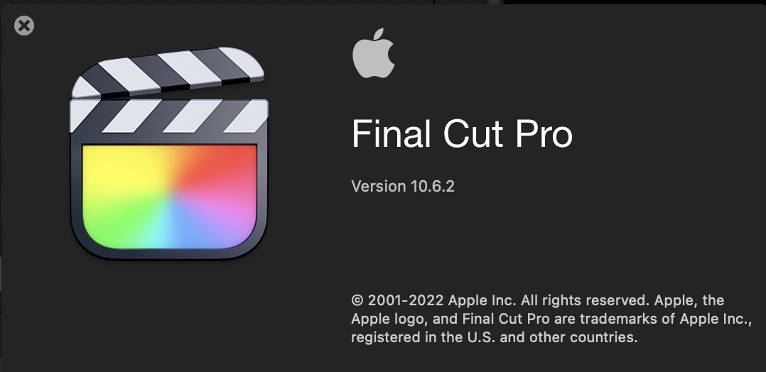 Final Cut Pro updated to 10.6.2 along with all of the Apple Pro Apps and a big iMovie for iOS update 5