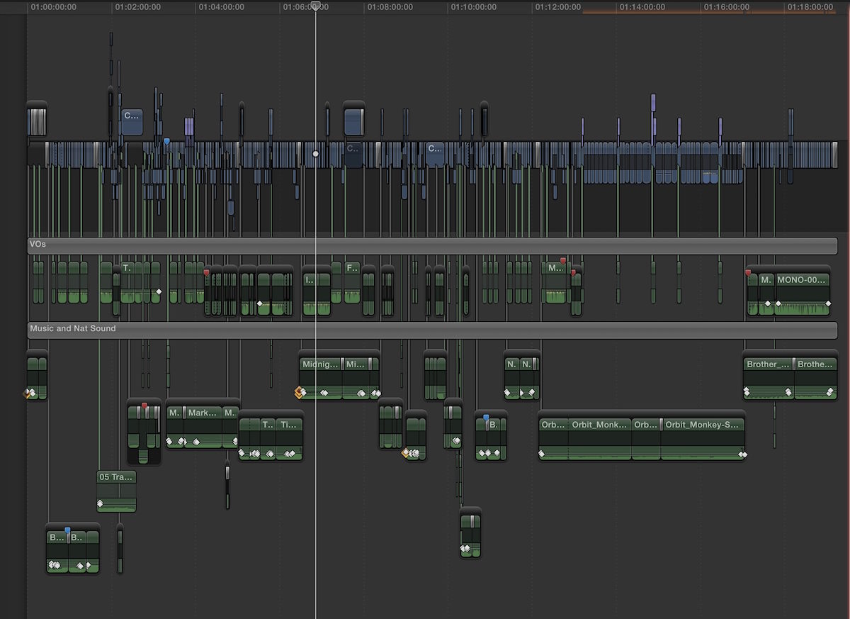 Faking tracks or “audio regions” was one way to manage audio in FCPX but that technique required a lot of dragging around of connected clips. It wasn’t a pretty way to work.