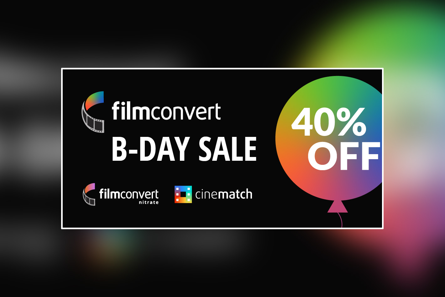 It's FilmConvert's 10th birthday… and 40% off for you