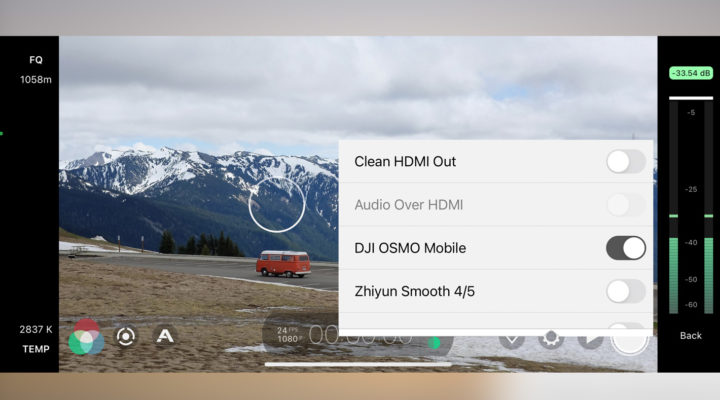 FiLMiC Pro now compatible with Zhiyun 5 and DJI 5 gimbals