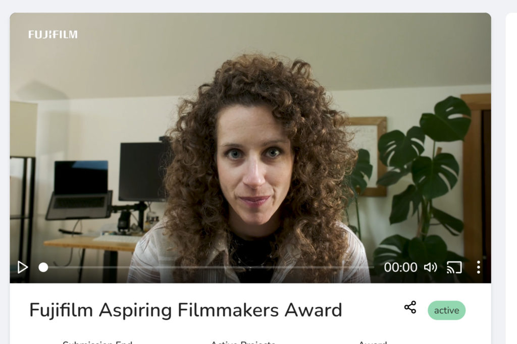 Fujifilm Aspiring Filmmakers Award Series: win cameras!