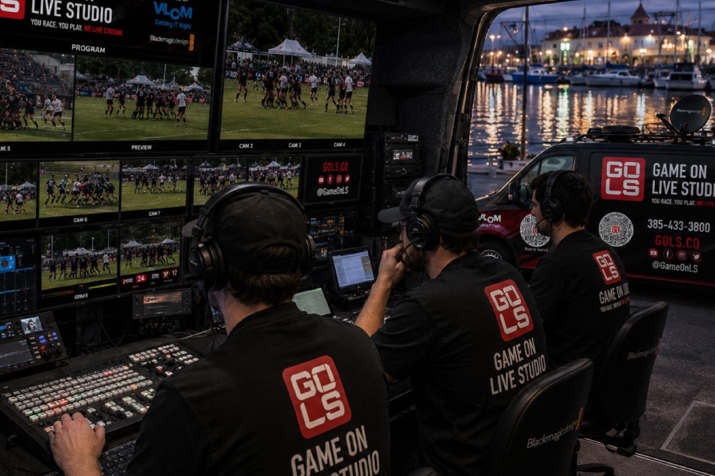 Game On Live Studio uses Blackmagic Design to Stream Tropical 7s