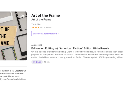 Art of the Frame Podcast: Editors on Editing with “American Fiction” Editor Hilda Rasula 23