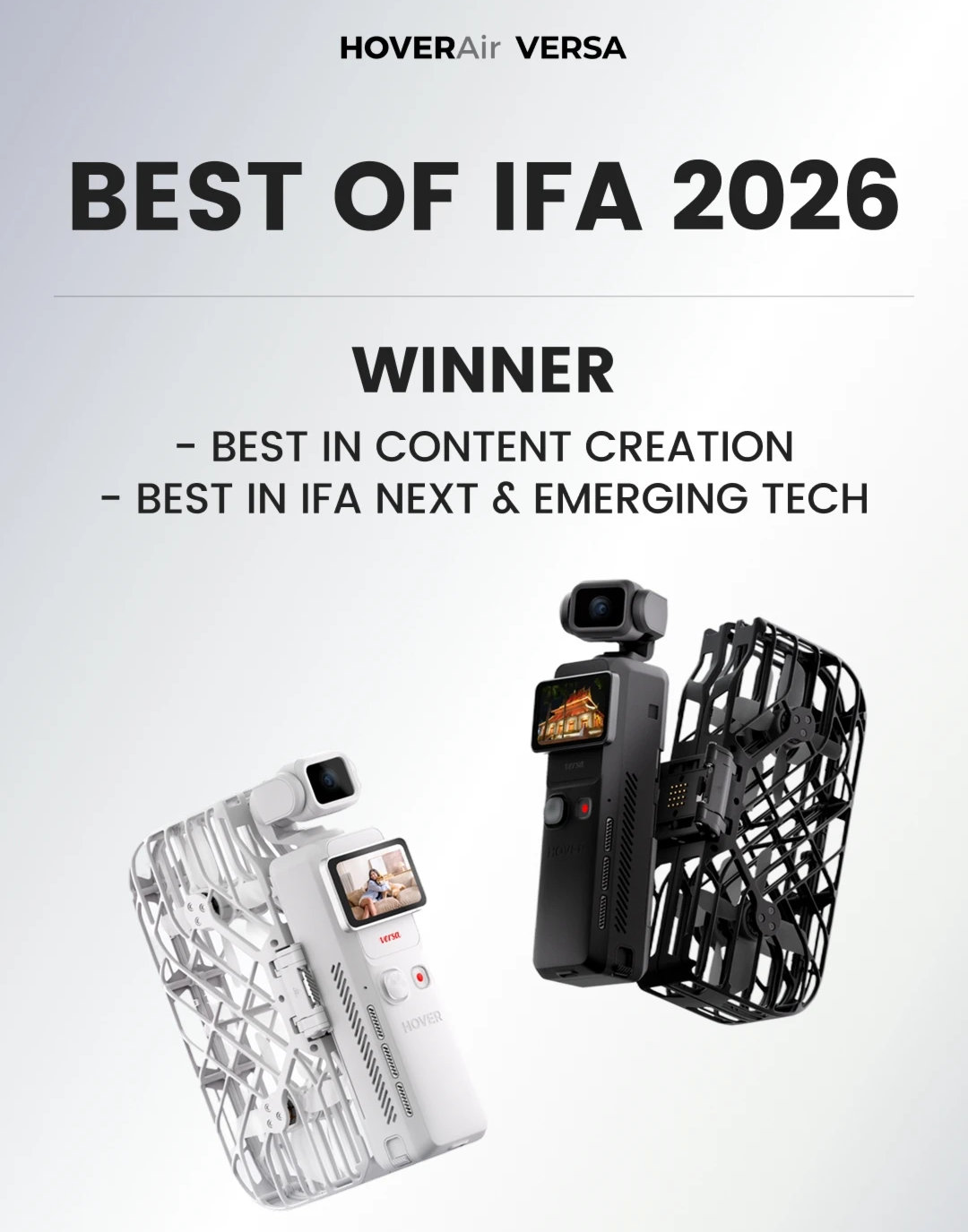 HOVERAir VERSA: pocket camera that can fly gets 2 IFA Awards 3