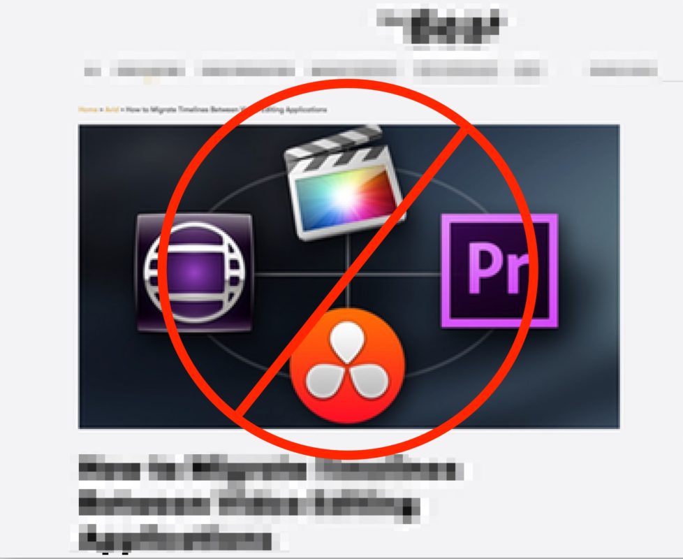 How to answer when someone asks you to move a project from Avid to Premiere Pro (or vice versa) 1