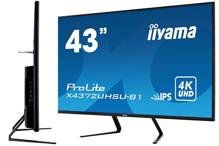 iiyama ProLite X4372UHSU: a new 43-inch 4k monitor