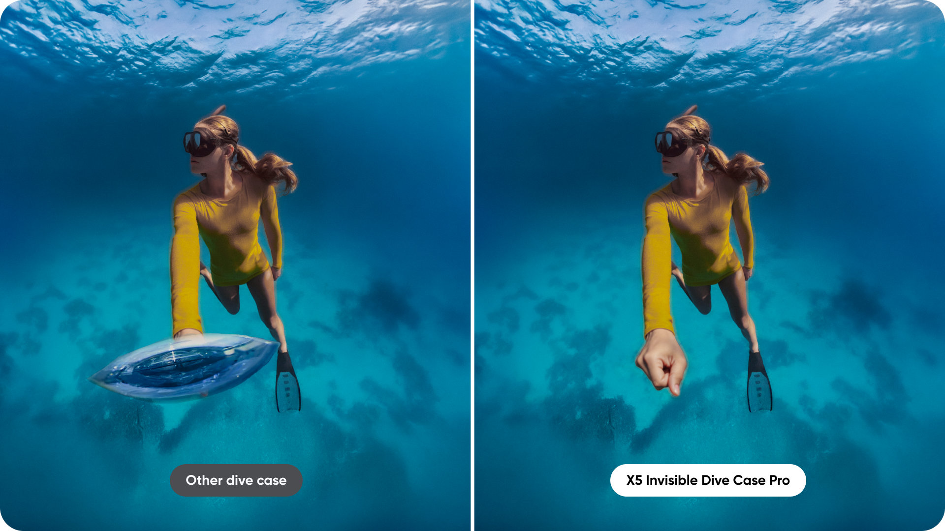 Insta360 shows X5 Invisible Dive Case Pro