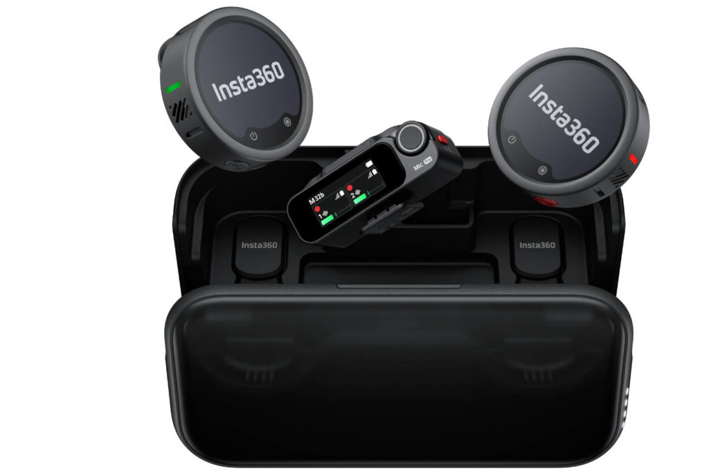 Microphone Array Display Insta360 Mic Pro: a wireless 3-microphone array with display by Jose ...
