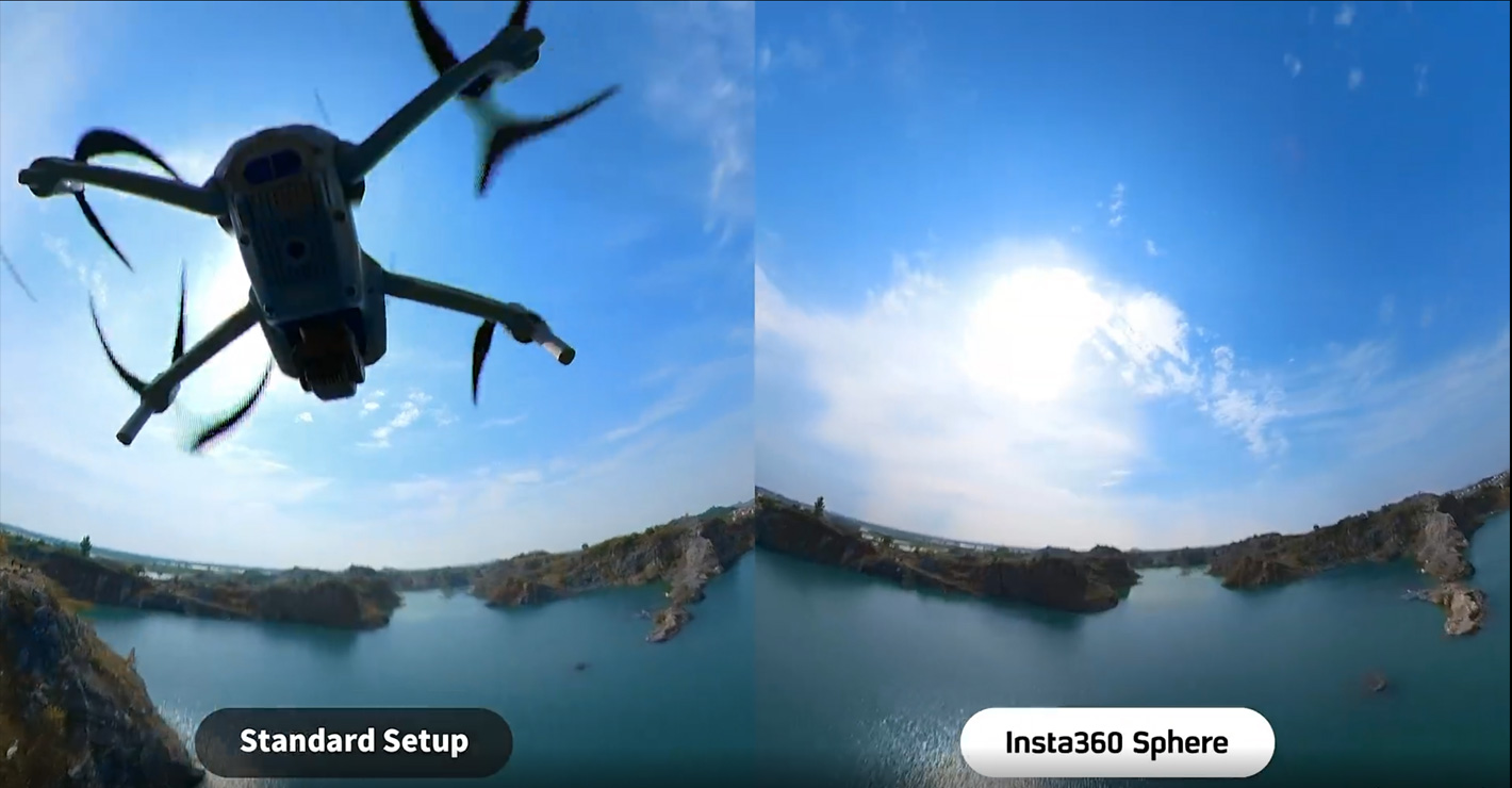 Insta360 Sphere: how to make a drone invisible!