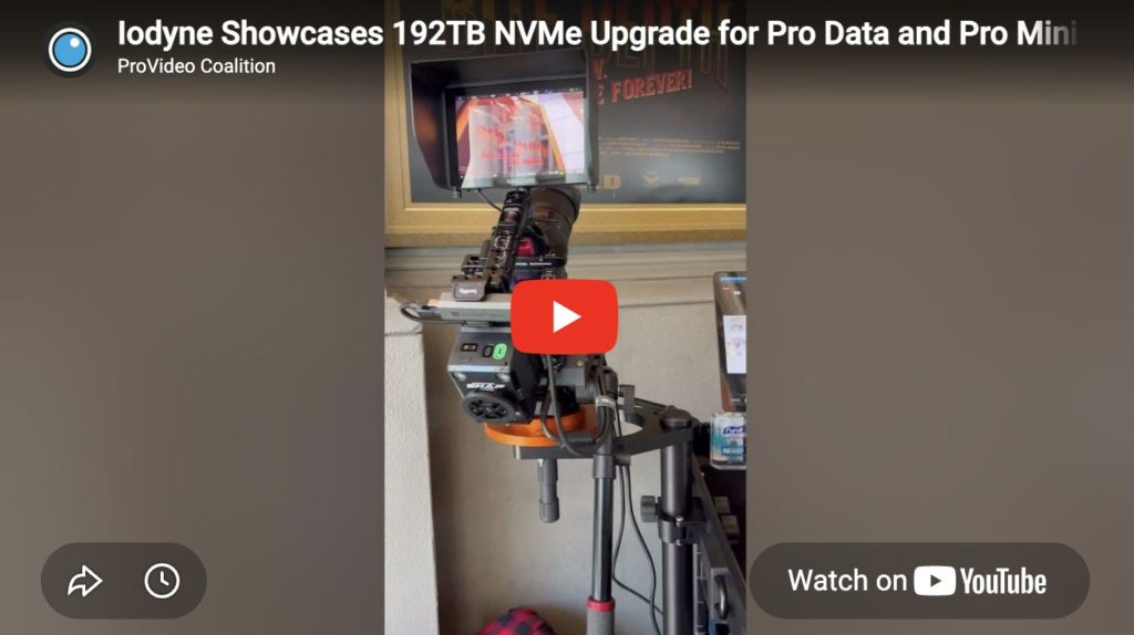 Iodyne at Cine Gear 2026 - Understanding the 192TB NVMe Upgrade for Pro Data 1