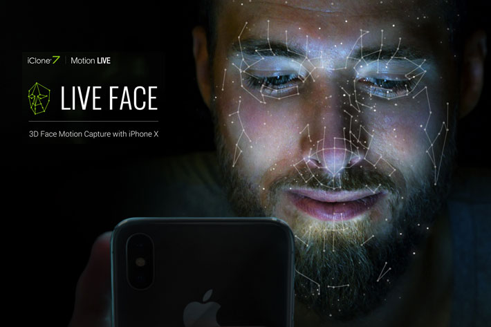 iPhone X 3D facial mocap available for professional production