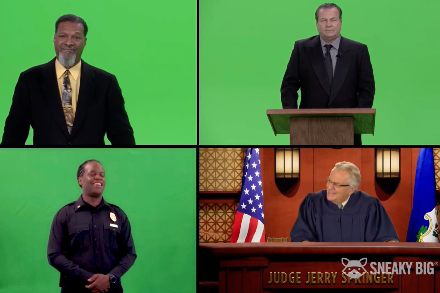 “Judge Jerry” TV series filmed in a “quarantine court”