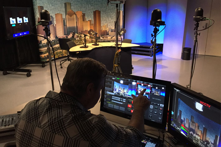 Podcast studio uses JVC's robotic PTZ video production cameras
