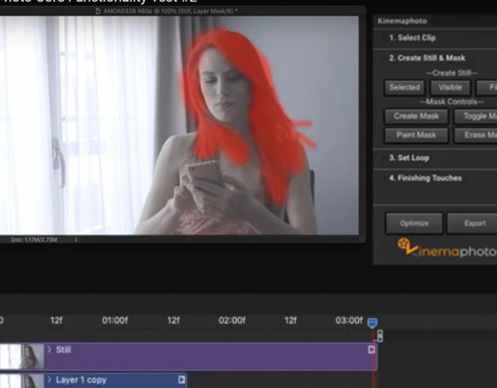 KinemaPhoto: a Photoshop extension for cinemagraphs