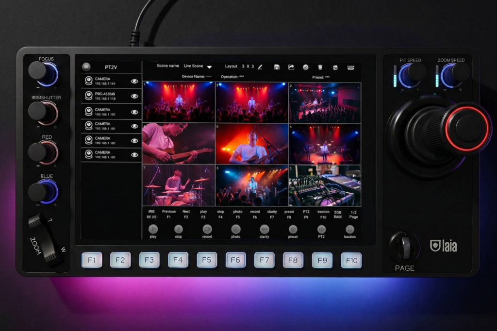 Laia t-Joy Touch: a new PTZ controller with a touch screen