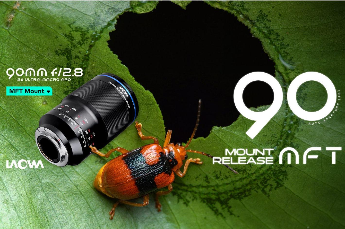 Laowa 90mm f/2.8 2x Ultra Macro APO now available for Micro Four Thirds