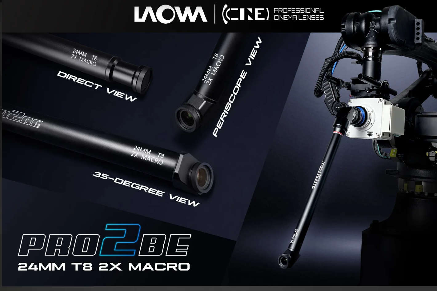 Laowa 24mm T8 2X Macro Pro2be cine-ready lens improves quality