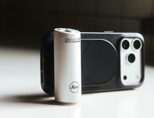 Leica LUX camera grip for the iPhone now in silver finish