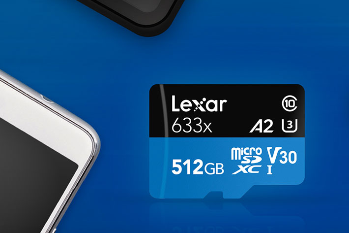 Lexar announces world’s largest A2 microSD card for smartphone filmmakers
