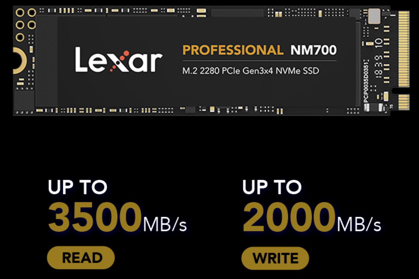 Lexar Professional NM700 M.2 2280: 6.5x faster than a SATA based SSD