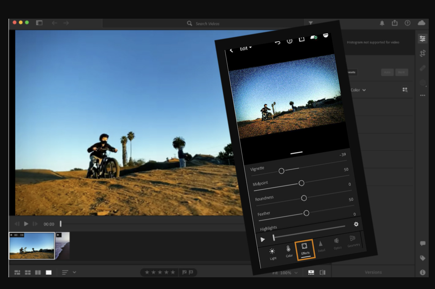 It’s now possible to edit video in Adobe Lightroom