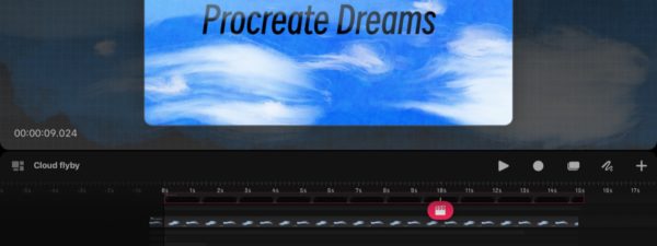 The Procreate Dreams main UI